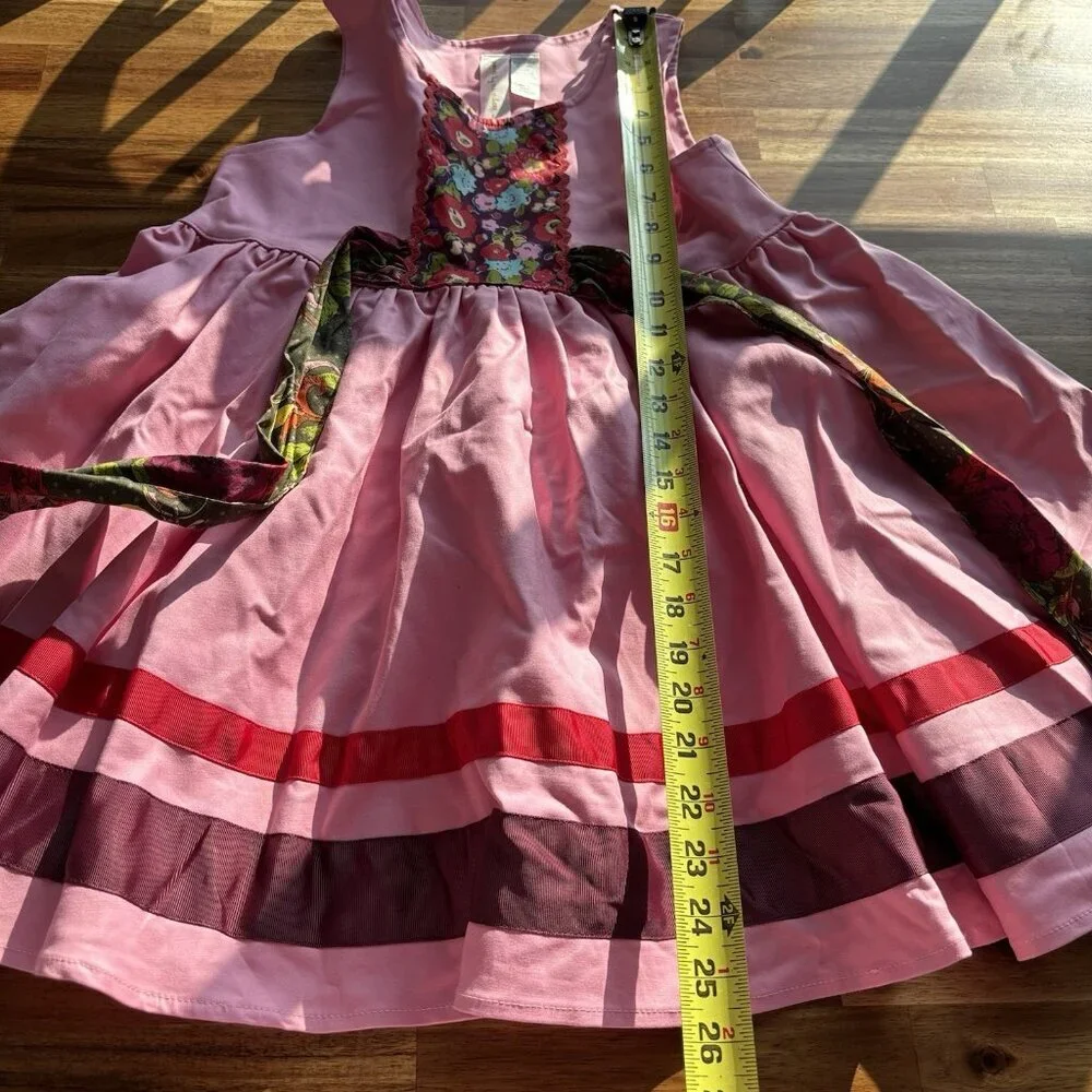 Matilda Jane Paint By Numbers Calypso Dress Girls Pink Red Twirl Size‎ 8 Party